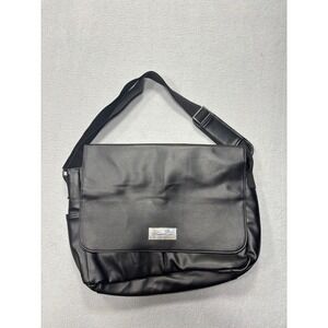 Kenneth Cole‎ Black Messenger Bag Laptop Crossbody Shoulder Bag Like New